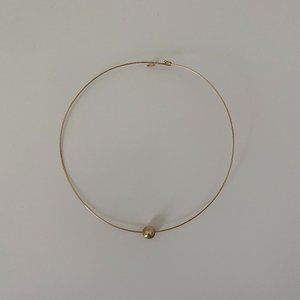 Bassike Gold Ball Wire Choker Necklace
